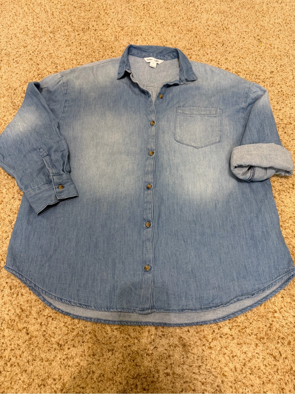 Old Navy Light Denim Button-Down Shirt